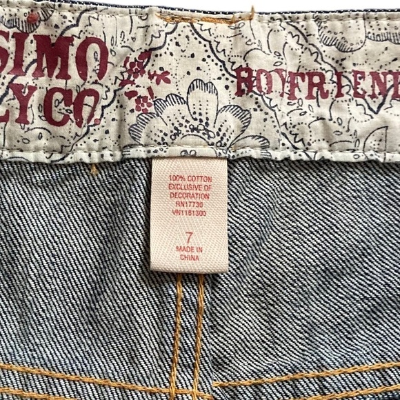 MOSSIMO SUPPLY CO. Distressed Boyfriend Jeans Blue Size 7 - Picture 12 of 13